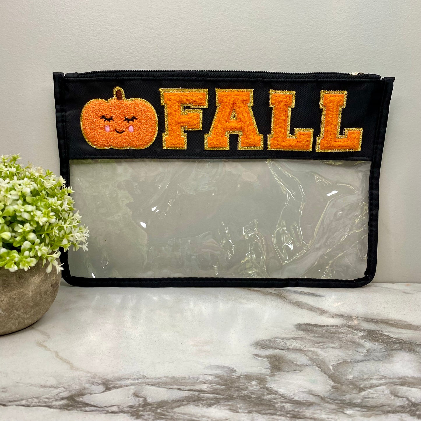 Clear Zip XL Pouch - Fall