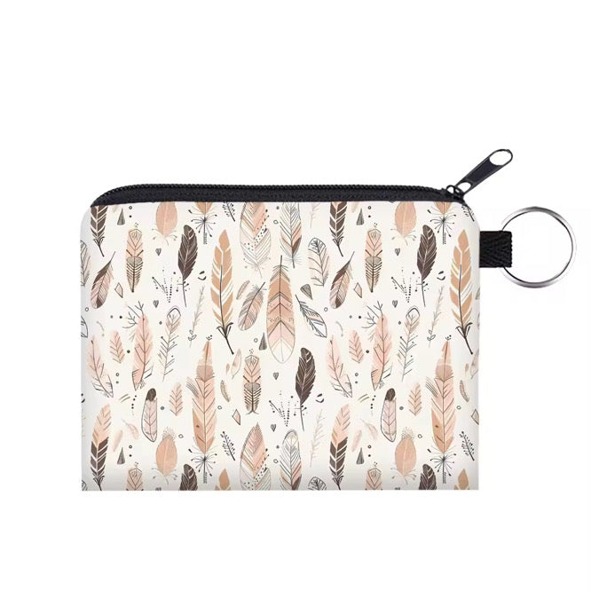 Mini Pouch - Feathers Tan