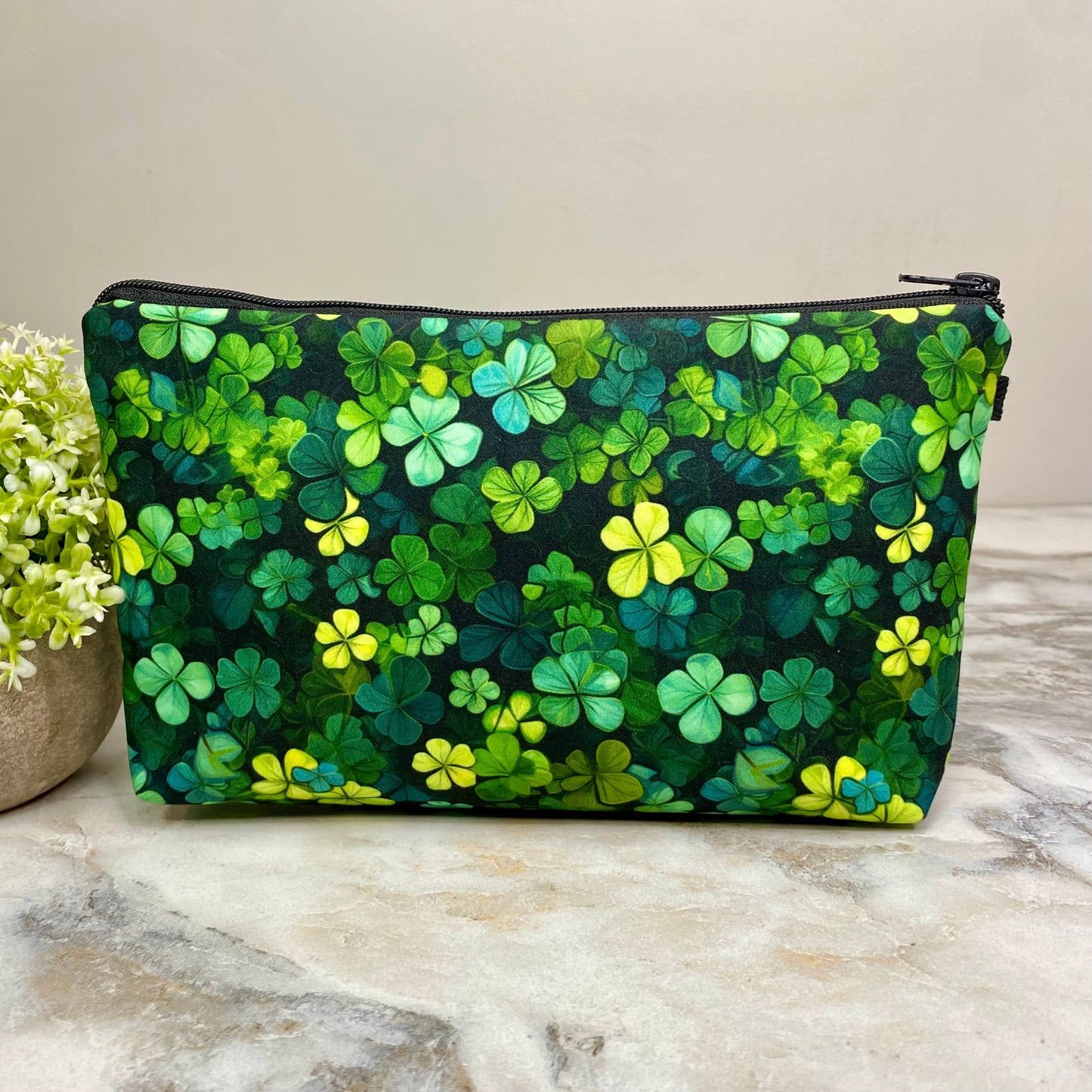 Pouch - St. Patrick’s Day - Green Four Leaf Clovers