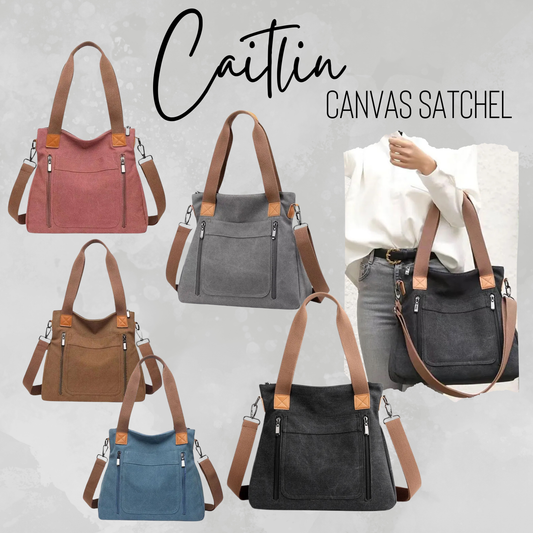 Caitlin - Canvas Satchel