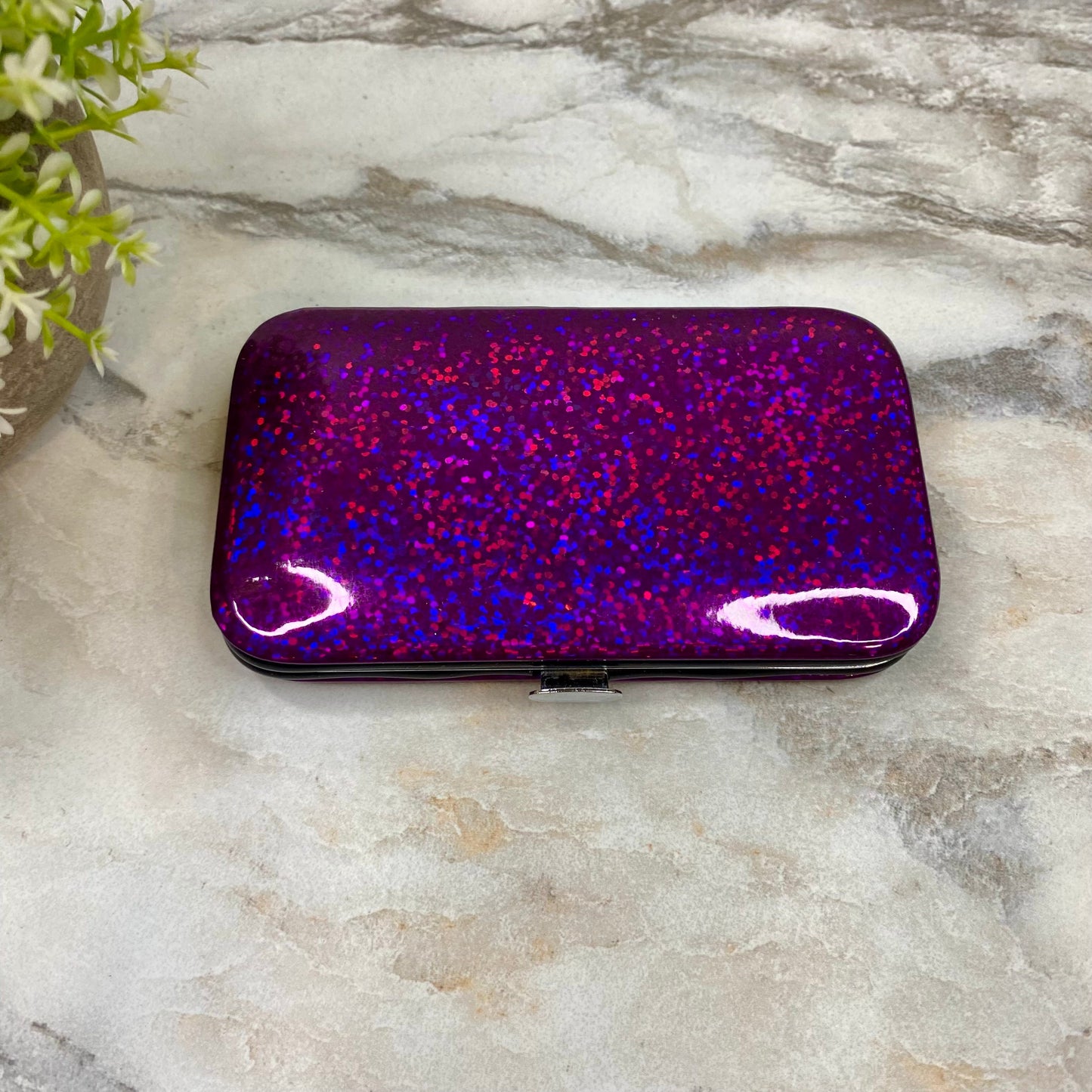 Manicure Nail Case & Set - Glitter