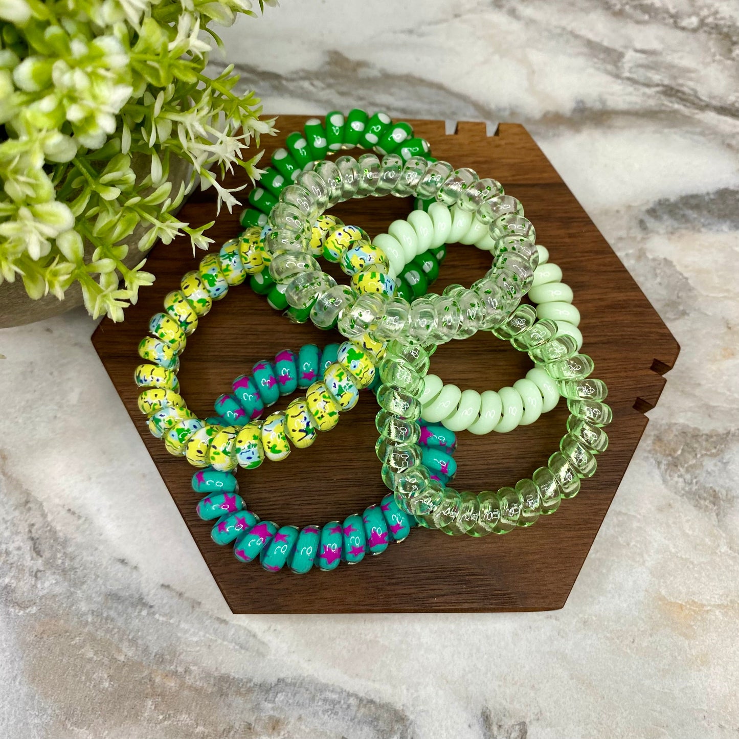 Spiral Coil Hair Tie - Colors