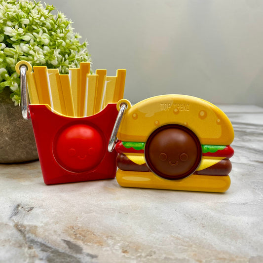 OMG Mega Pop Best Friend Keychains - Burger & Fries