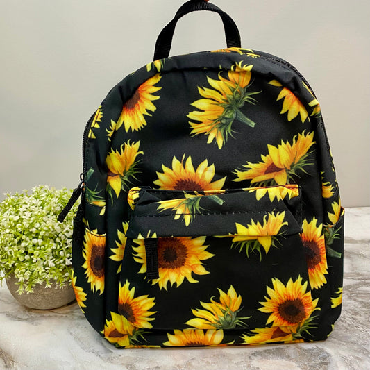 Mini Backpack - Sunflower with Stem