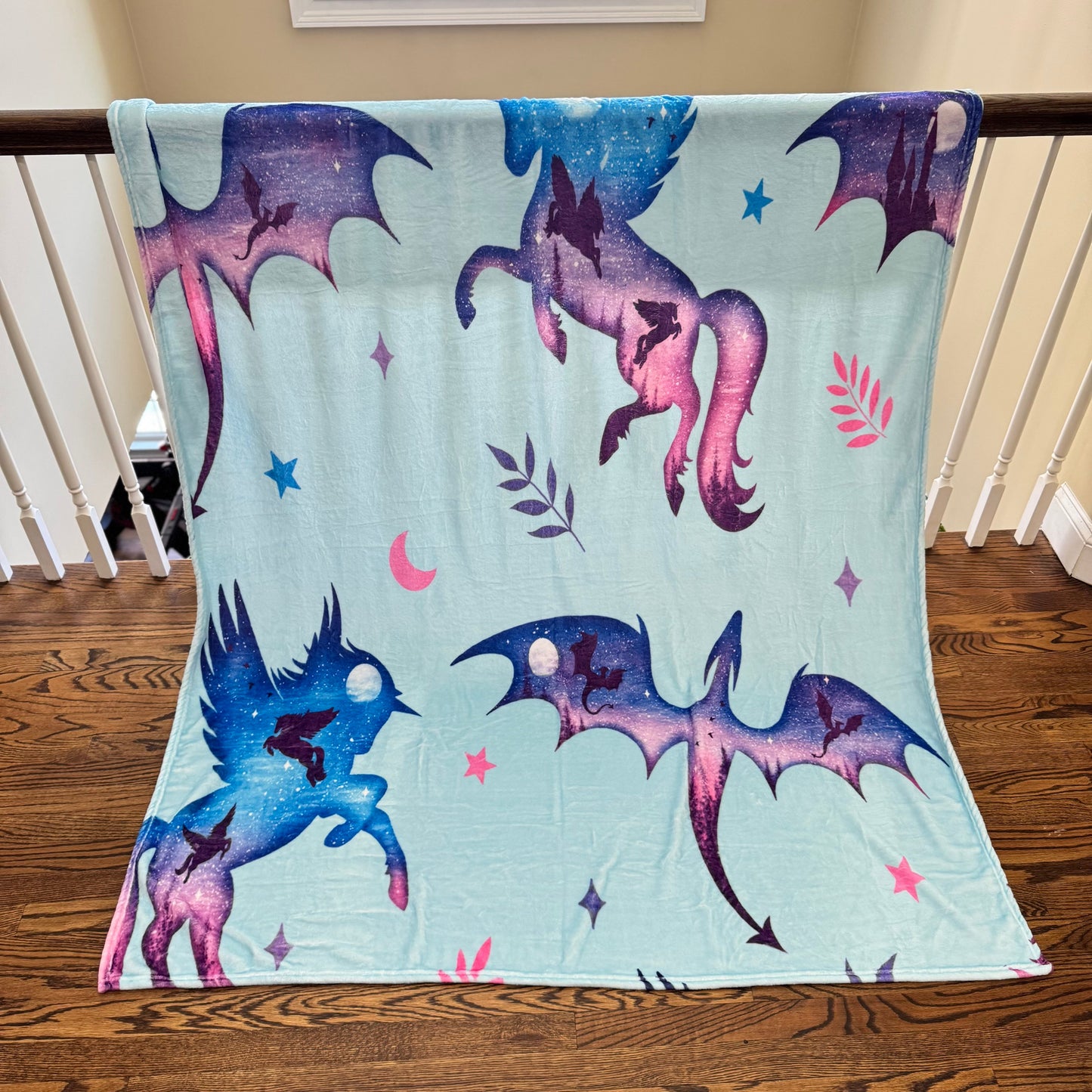 Blanket - Galaxy Dragon Unicorn