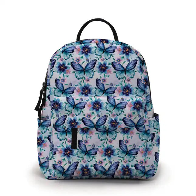 Mini Backpack - Butterfly Blue Teal