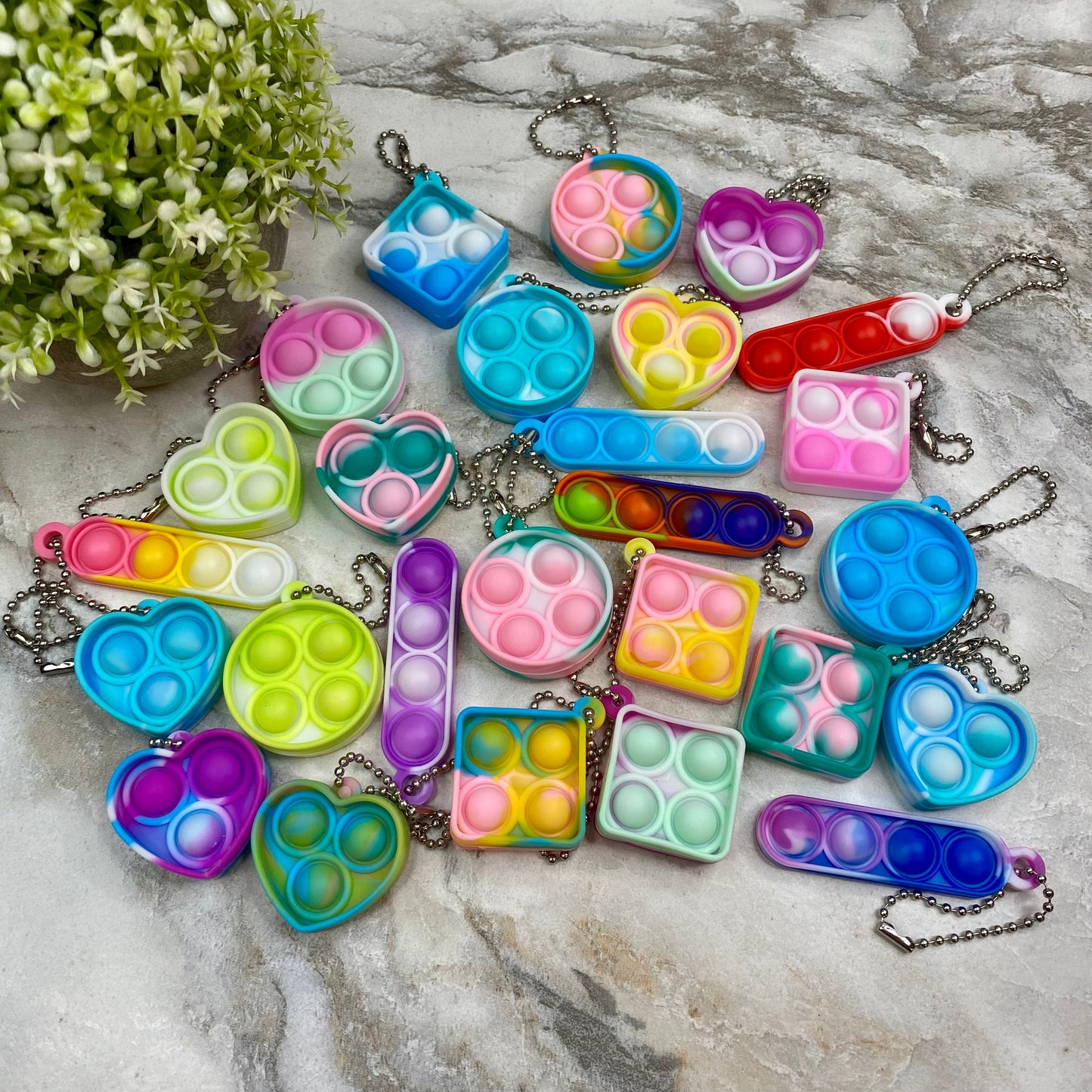 Bubble Pop Keychain - Shapes