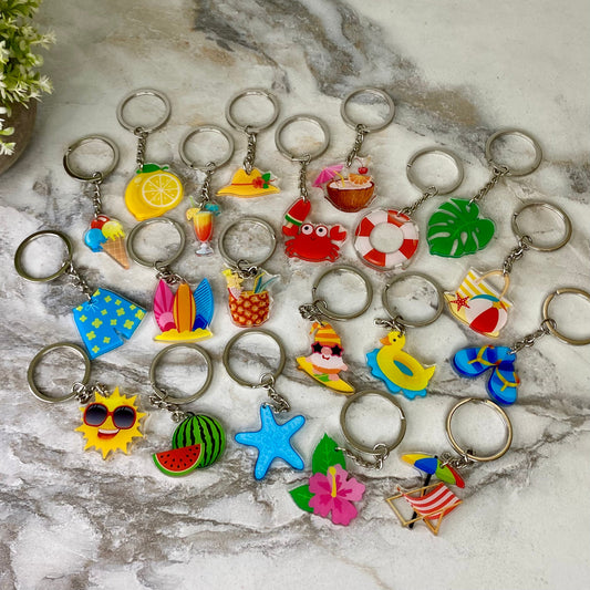 Keychains - Summer Clear Acrylic Mix