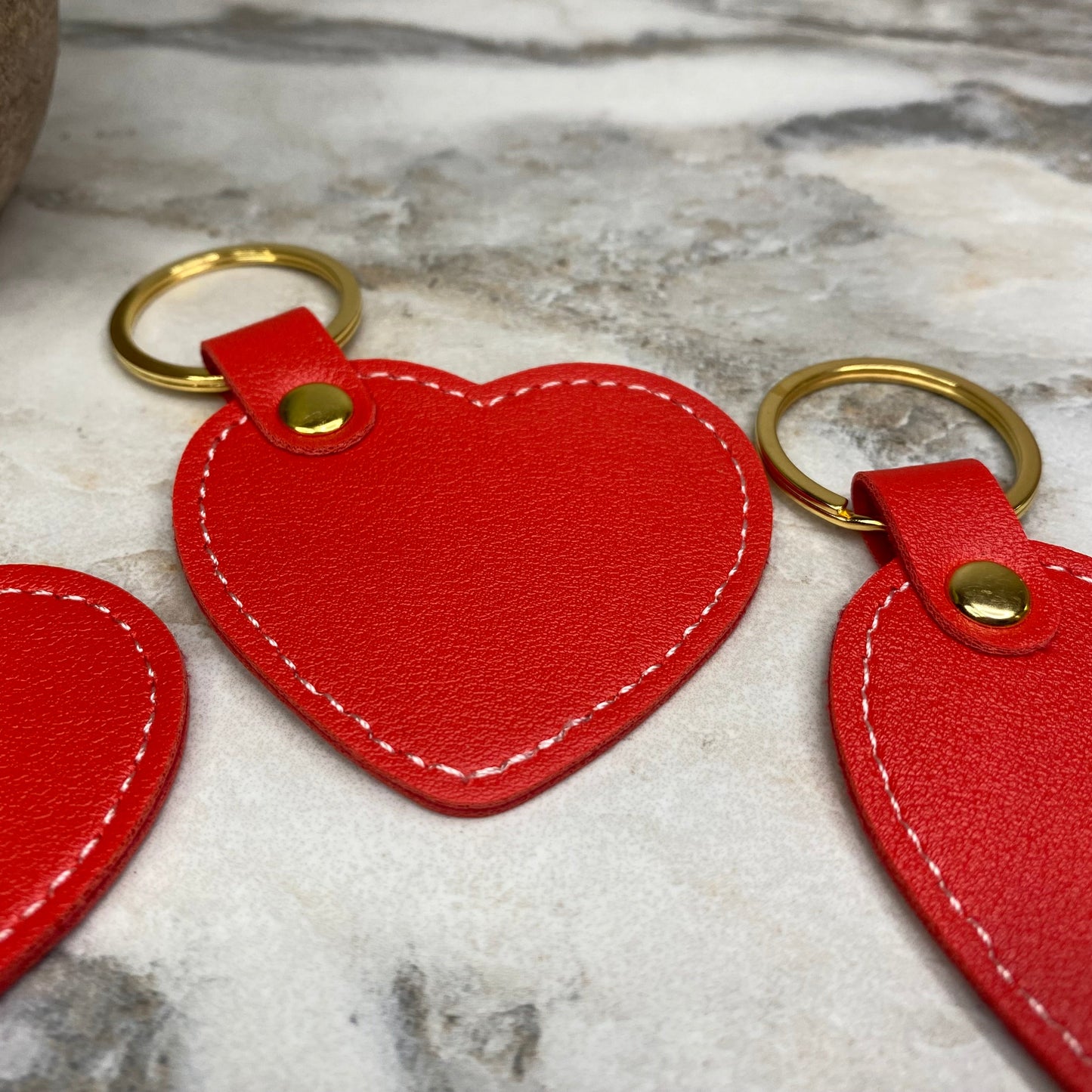 Keychain - Valentine’s Day - Solid Heart - Red