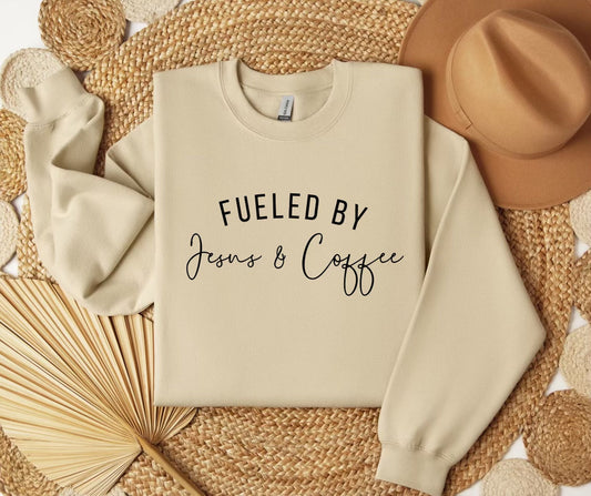 Fueled By Jesus And Coffee SWEATSHIRT.