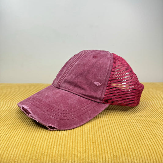 Hat - Burgundy Snapback