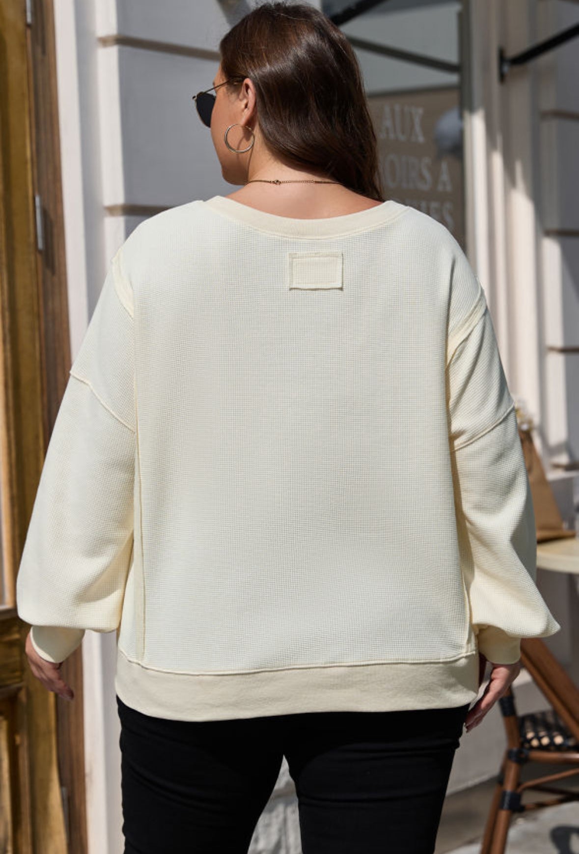 Cream Plus Size Pullover LT