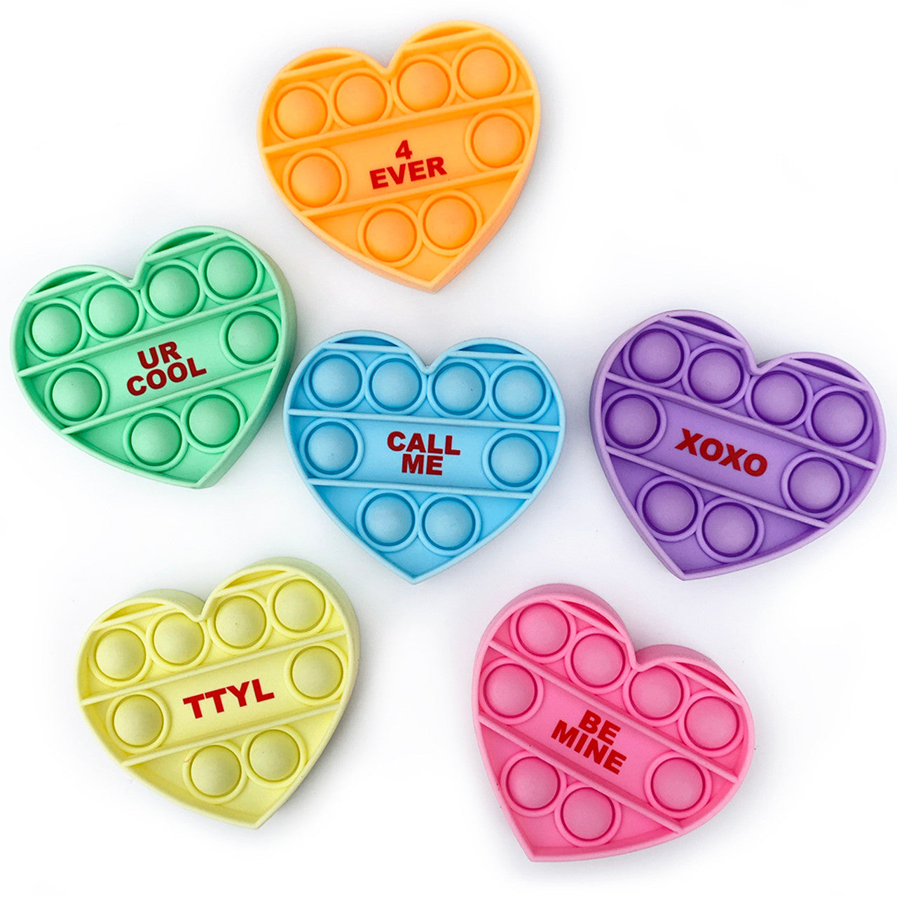 OMG! Pop Fidgety Toys - Valentine’s Day Mini Conversation Hearts