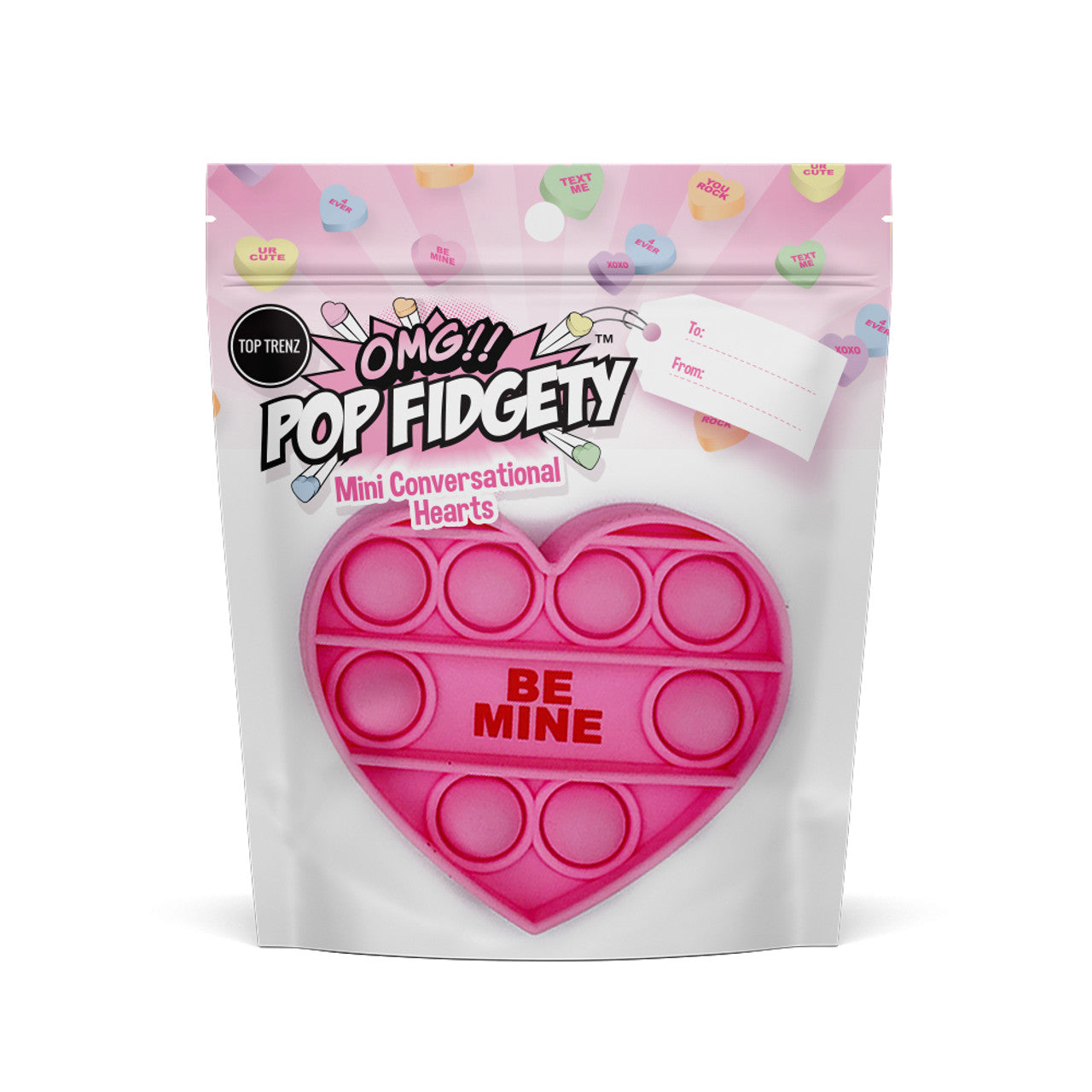 OMG! Pop Fidgety Toys - Valentine’s Day Mini Conversation Hearts